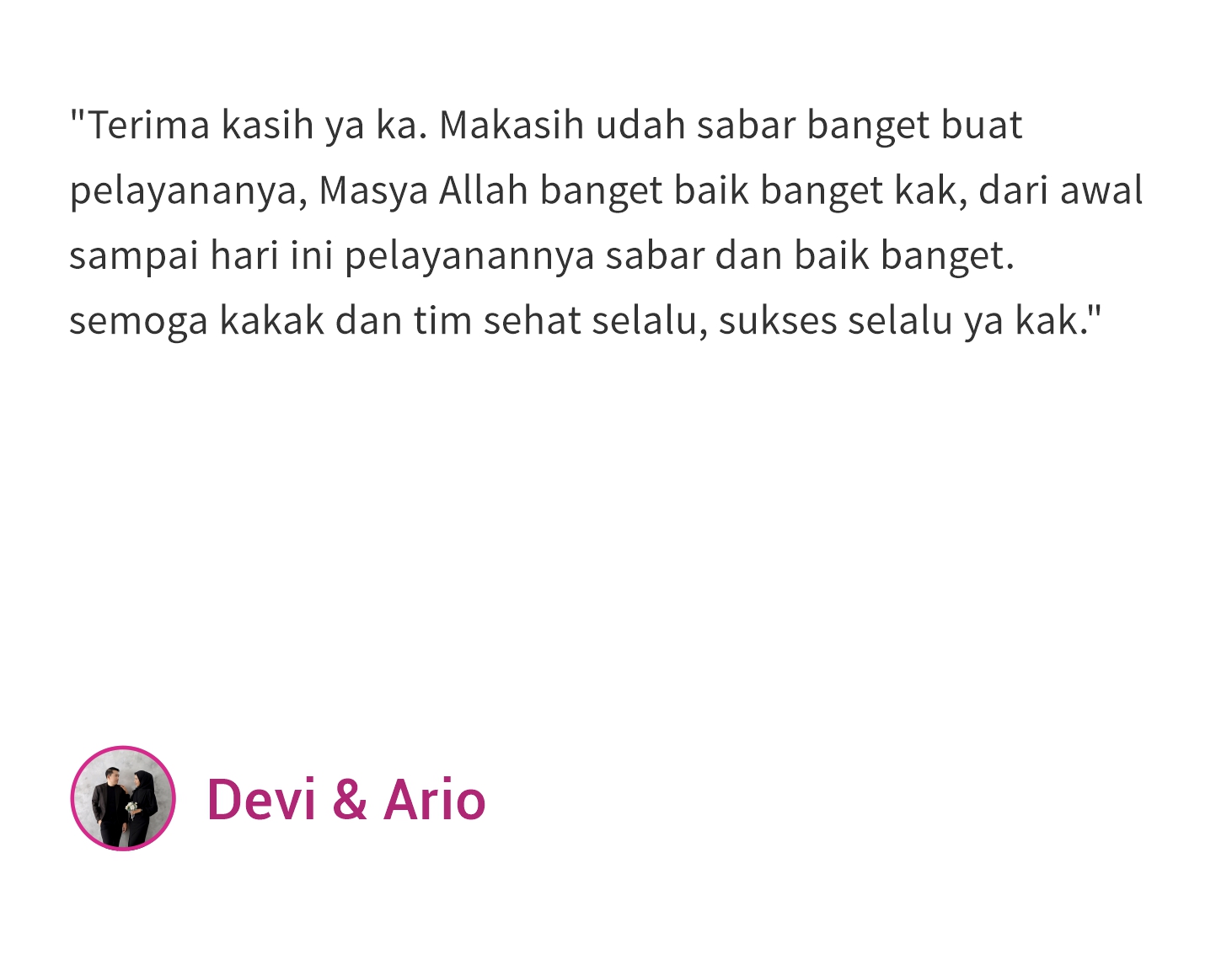 2. Devi & Ario